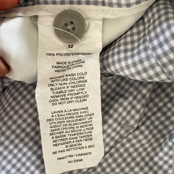 PGA Tour 10” Golf Check Print Shorts Athletic Activewear Lightweight Chino - Picture 5 of 10